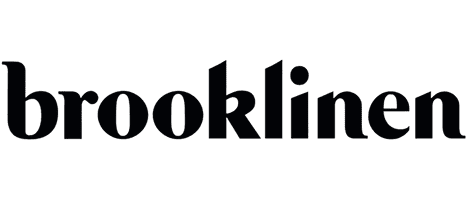 The Brooklinen logo in bold, black lowercase letters on a light background.