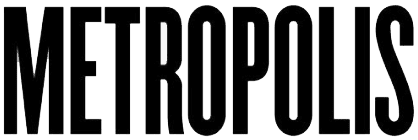 The word "METROPOLIS" is displayed in bold, uppercase, black letters on a light background.